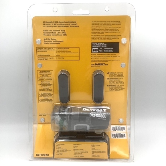 DeWalt DXFRS800 22 Channel Heavy Duty Walkie-Talkie Two Way Radio System - Picture 2 of 4